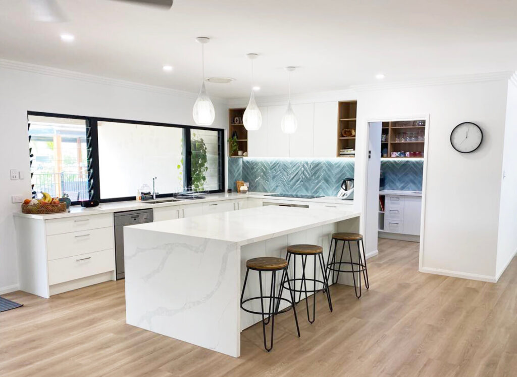 kitchen renovation completed in coolum beach by signature construction australia
