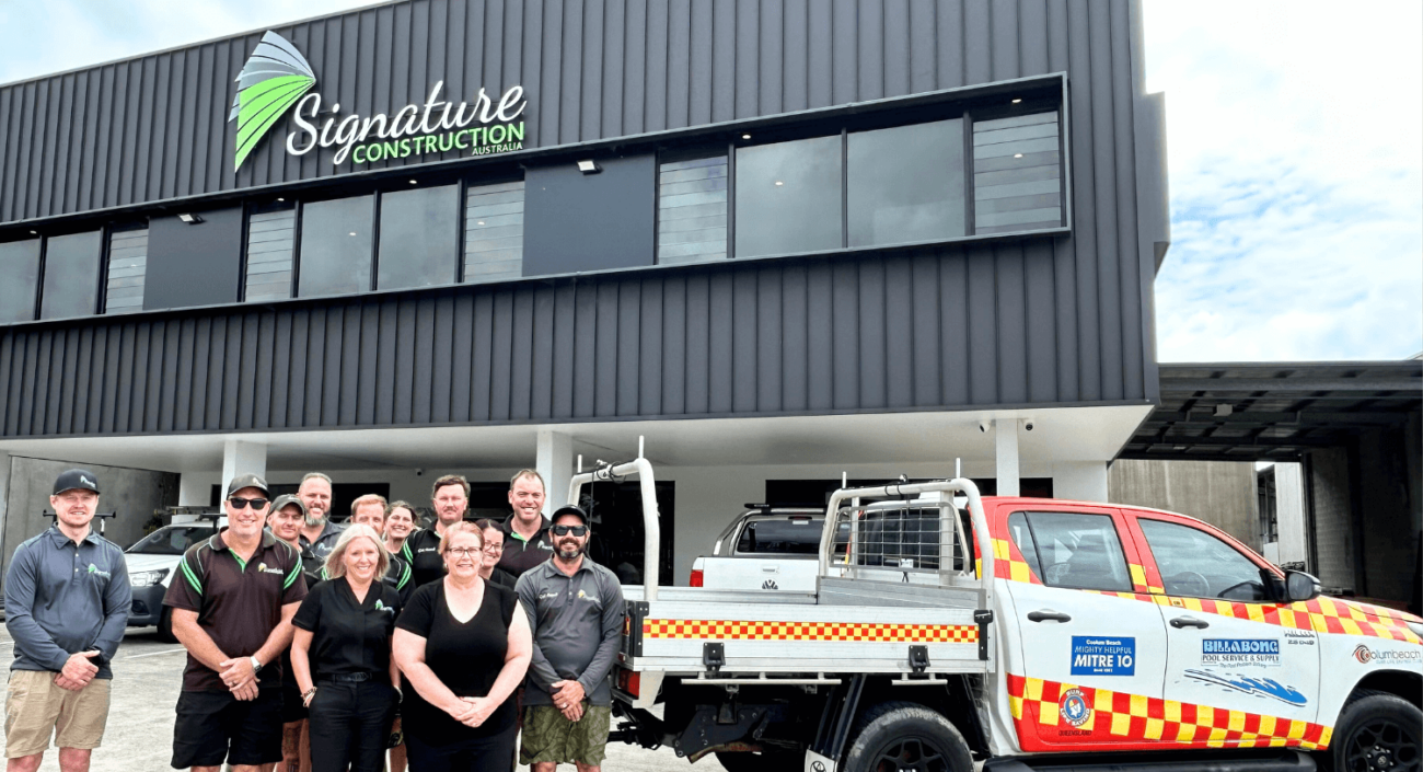 coolum beach surf life saving club sponsorship continued with signature construction australia sunshine coast builder